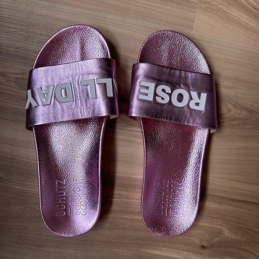 SCHUTZ Rose All Day Slides